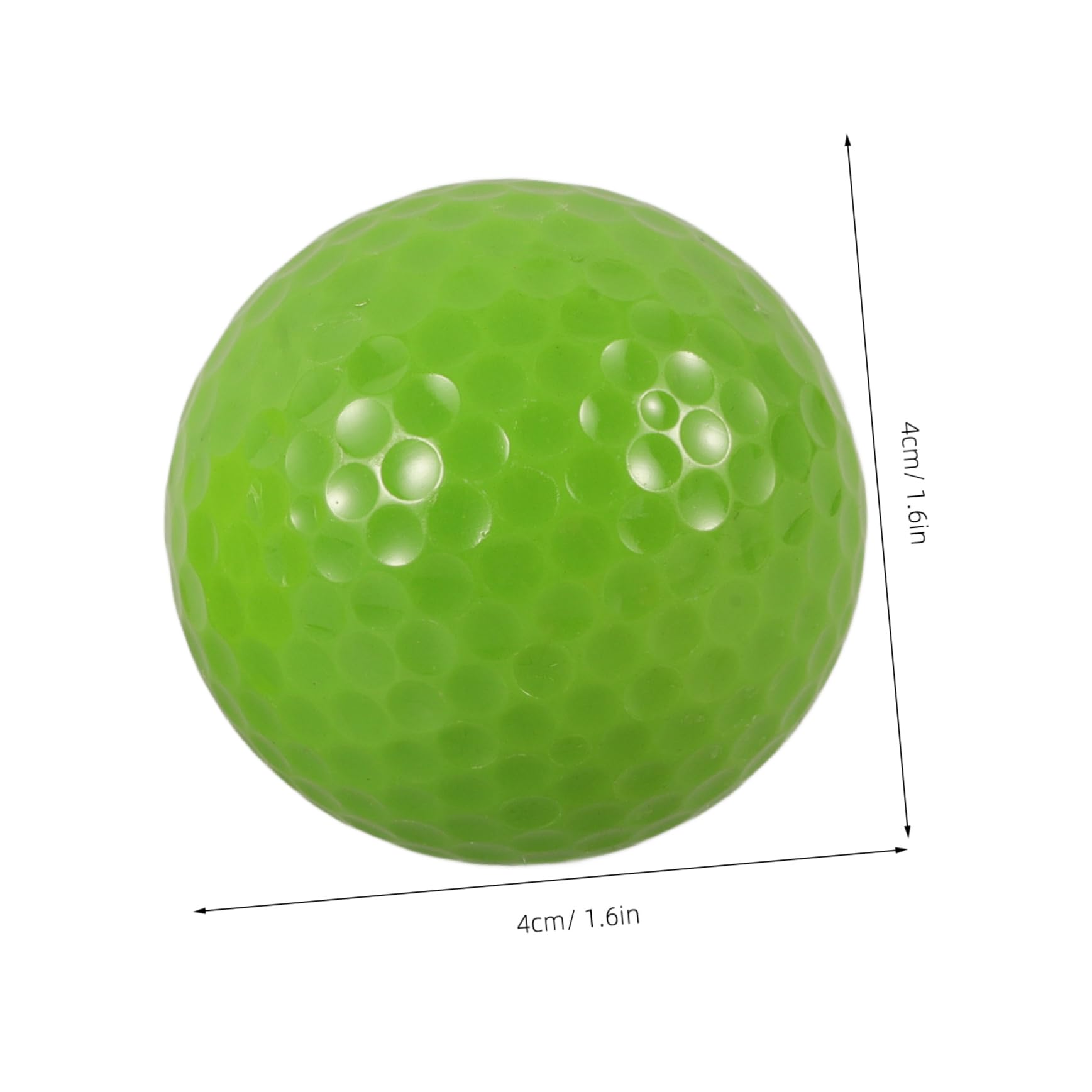 Abaodam 5pcs Golf Practice Ball Golf Small Golfer Training Balls Synthetic Rubber