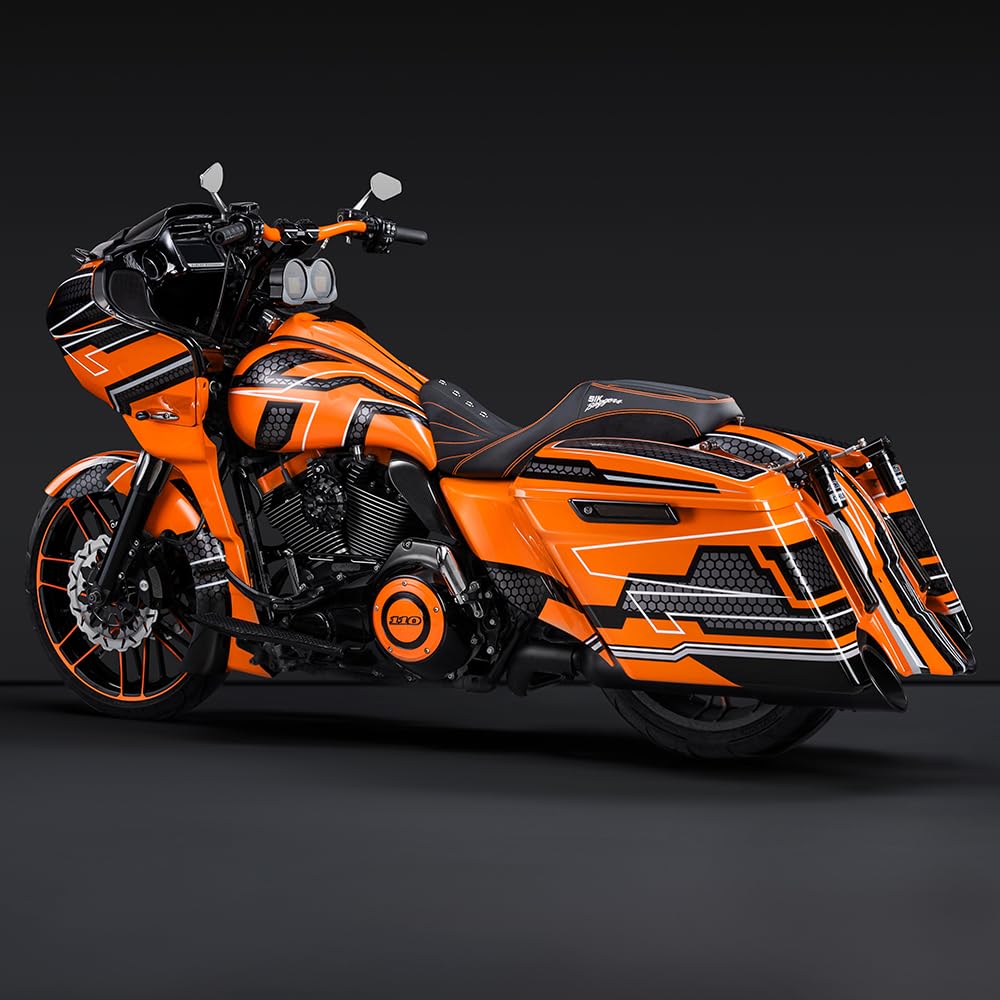 Amazon.com: 【Sik Bagger-Inspired 】AdvanBlack Harley Touring Sear