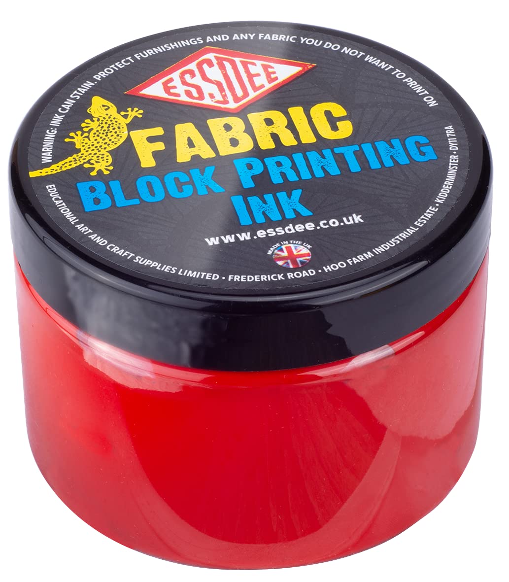 Essdee Tinta de impresión de tela, rojo, 150 ml