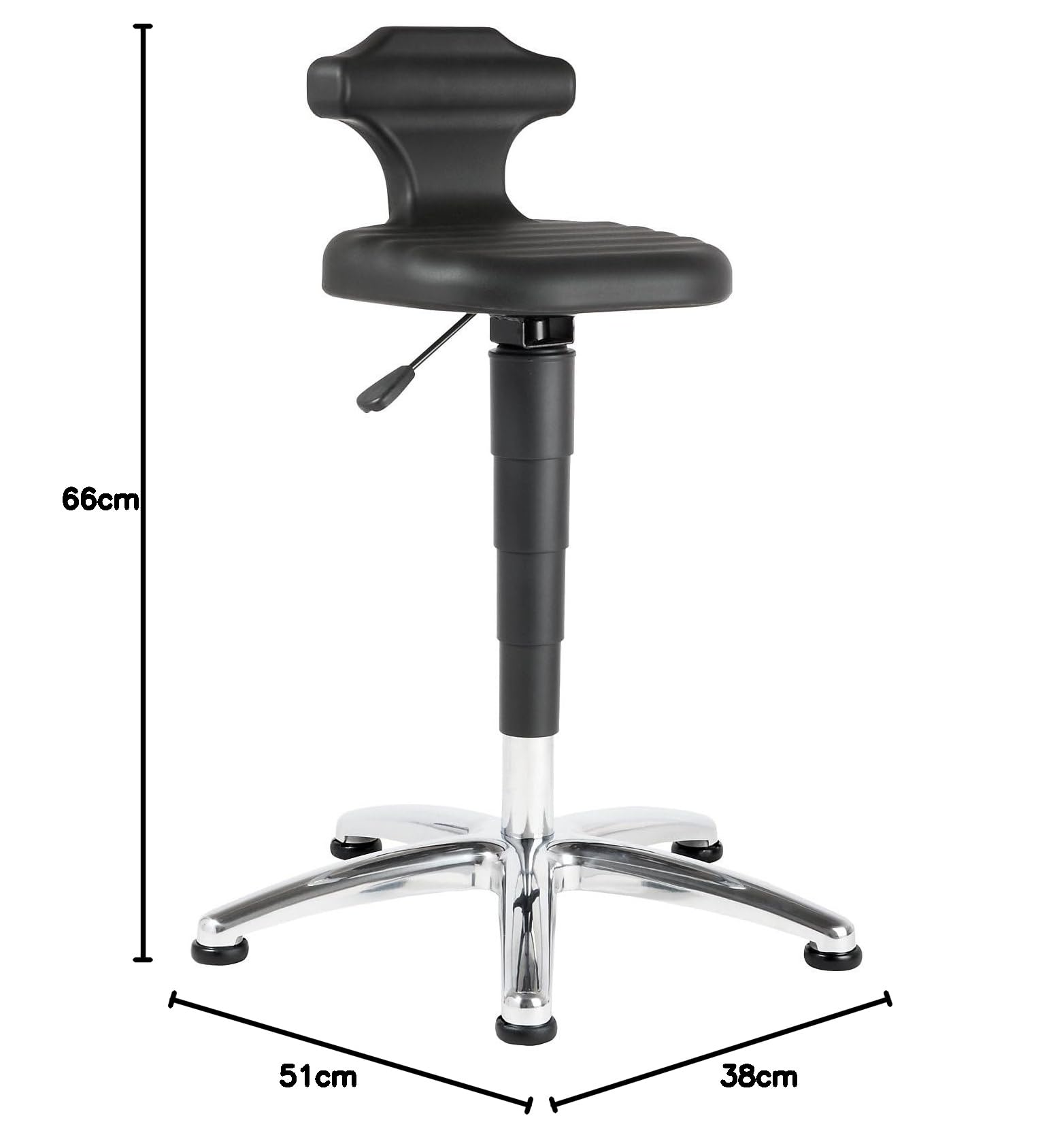 BIMOS | Sedia alta | per laboratori | range di regolazione altezza 510-780 mm