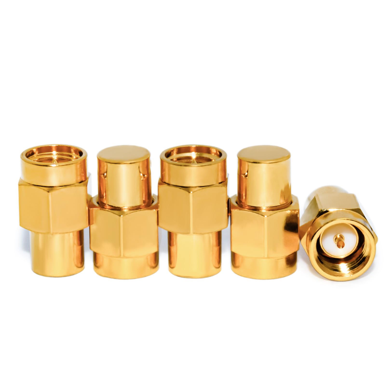 TOJOIN MIL-C-39012 - 5 terminales SMA macho de carga/RF de CC a 8 GHz coaxial SMA Terminadores Plug RF equipo de prueba adaptador de conector de 50 ohmios 0,25 W VSWR 1,2 estándar de MIL-C-39012