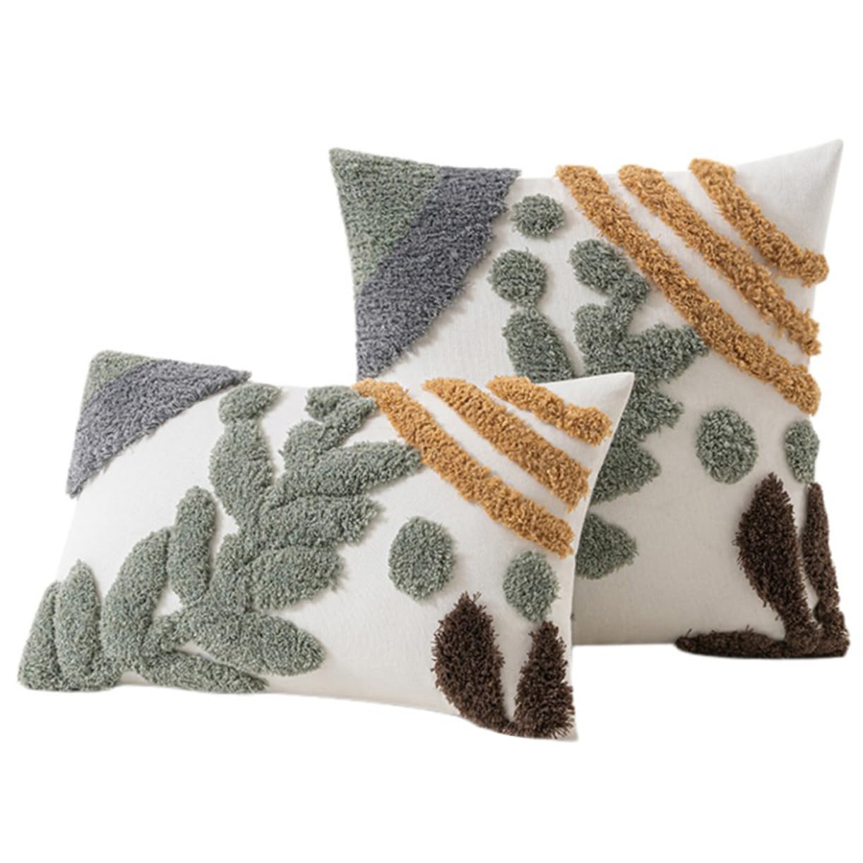 Housse de coussin capitonnée bohème pour un canapé sans plis
