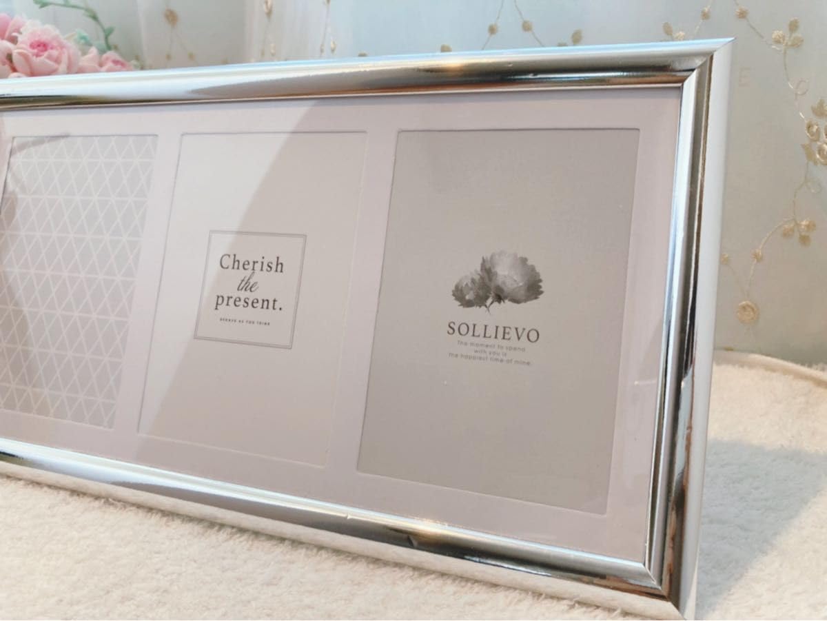 Amazon.co.jp: 《》3連フォトフレーム L判用 パノラマ用 アンティーク