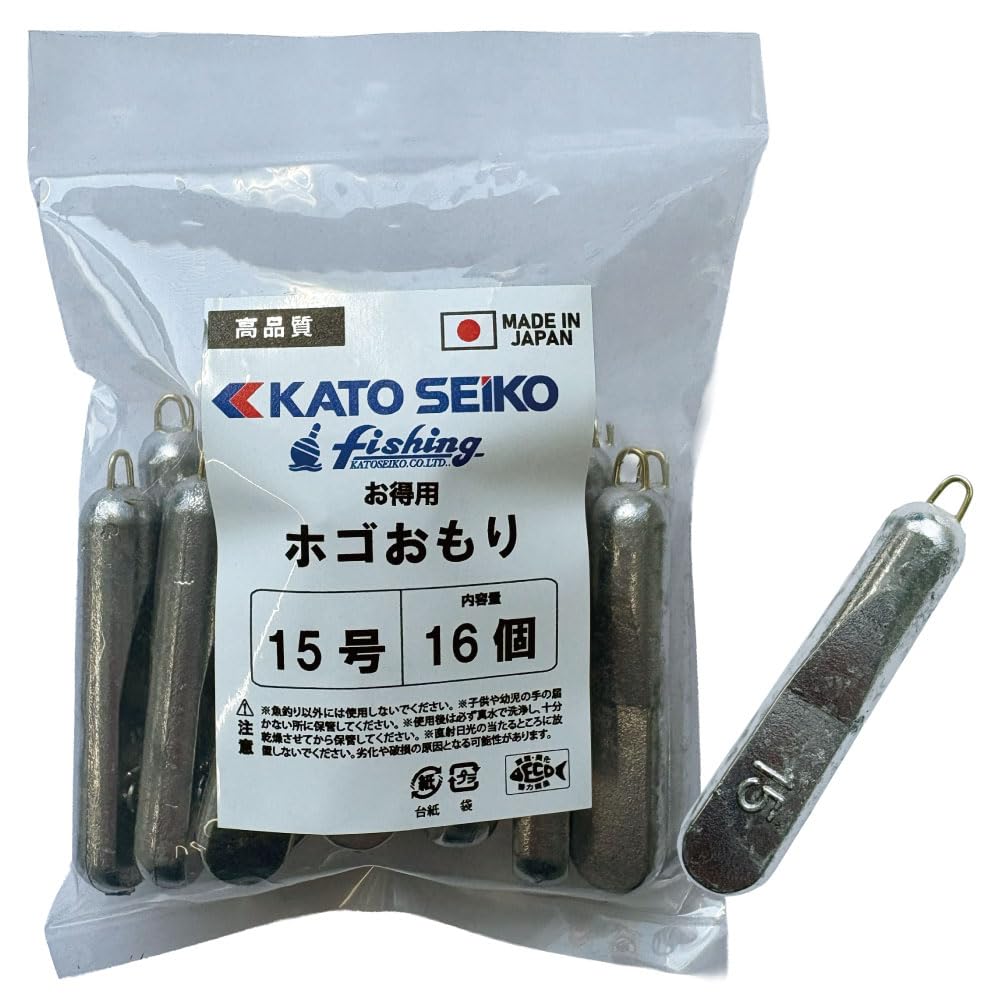 Amazon.co.jp: ホゴおもり 15号～60号 お徳用 タコ釣り 根魚釣り 日本