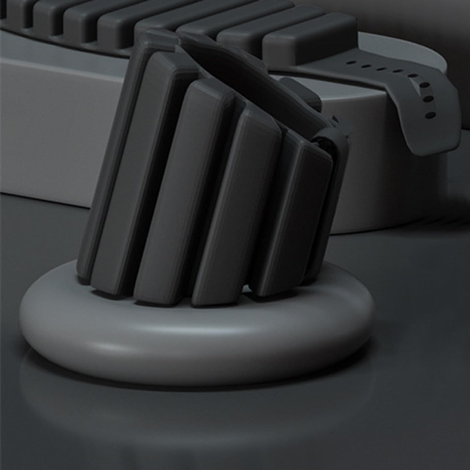 Fasce da polso e caviglia in silicone, design antiscivolo per allenamento fitness, corsa, palestra, antiscivolo, ponderate, in silicone, per polsi e caviglie, design stabile durante l'allenamento ad