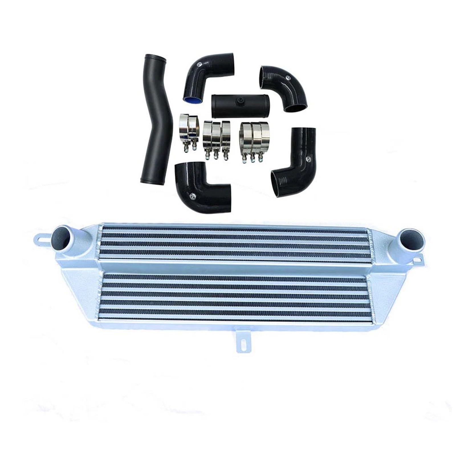 Tlvbfpg One Color Cooled Intercooler Turbo Intercooler Kit Fit For Cooper Jcw S R Models R55 R56 R57 R58 R59 R60 R61 Intercooler Radiator 2006-2012 Intercooler + Charge Pipe Kit