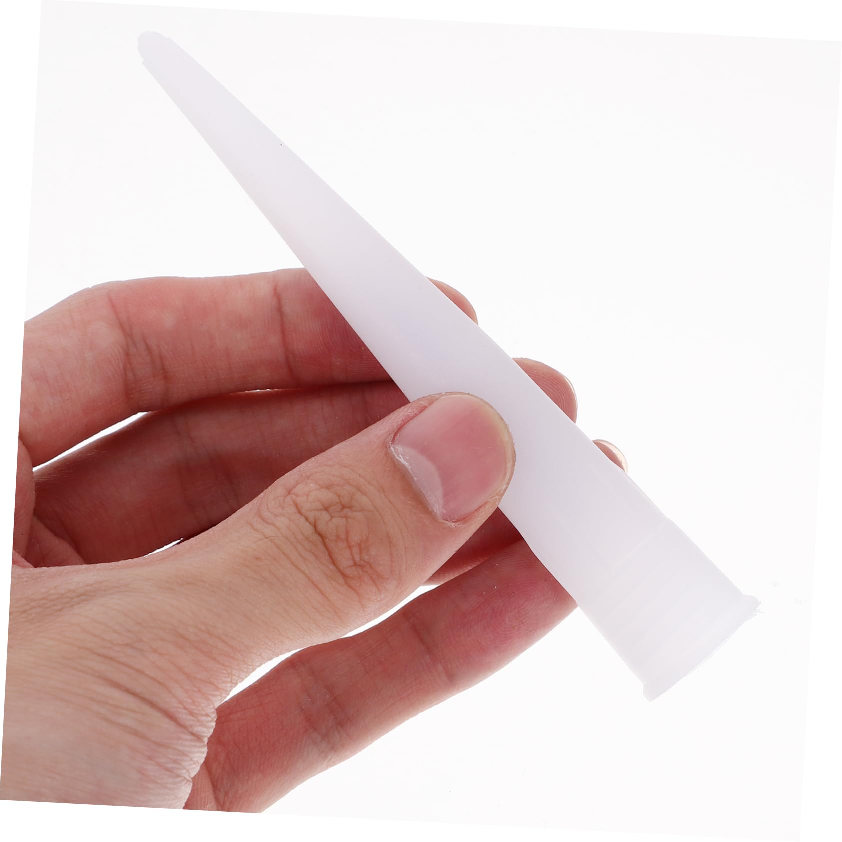 Balacoo 60pcs Glass Glue Nozzles for Bathroom Caulk Kit Grout Applicator Caulk Tube Tip Covers