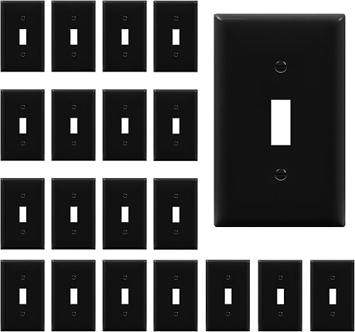 Miniatura 8 de ENERLITES - Tapa de la placa de pared del interruptor de palanca, tamaño 1-Gang 4.50 pulgadas x 2.76 pulgadas, termoplástico de policarbonato