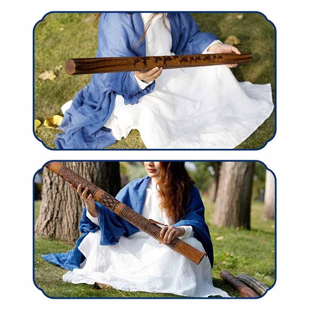 Bâton de pluie naturel, instrument de guérison sonore ASMR pour le yoga et la méditation,A,150CM