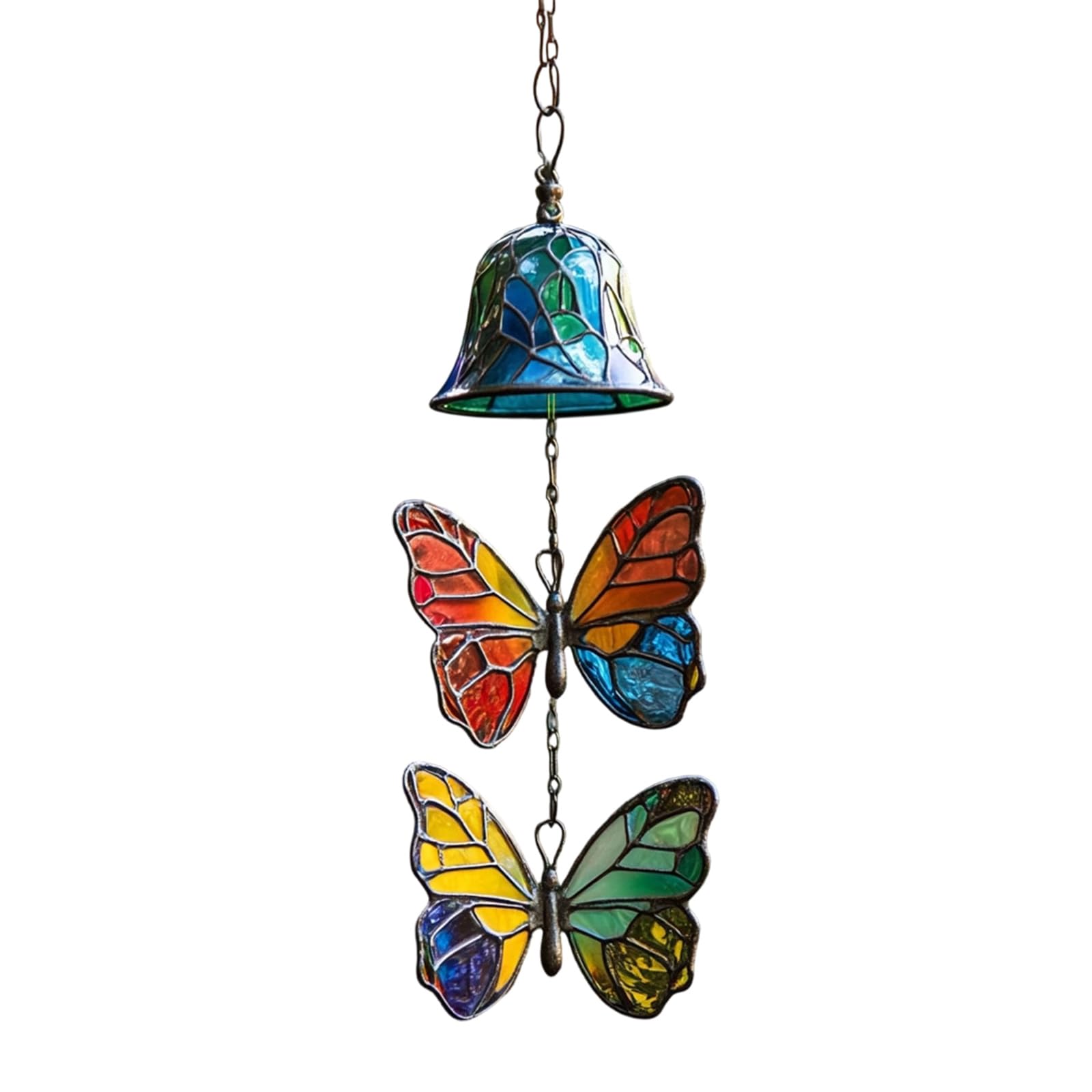Buxuaaaa D Iron Butterfly Win Chimes Ecoration For Garden An Patios Generating Pleasant Soun An Adding Charm Gift Colorful Win Chimes