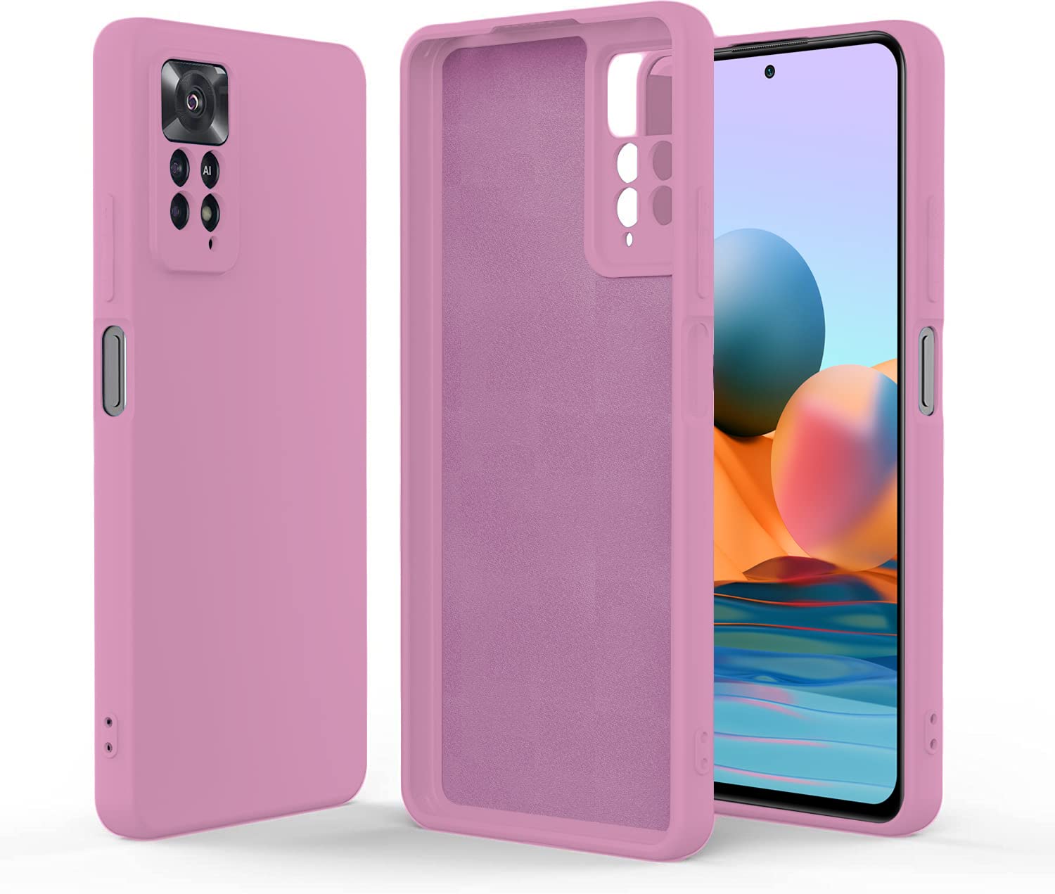 LOXXO® Liquid Silicone Case with Microfiber Cushioning Compatible for Redmi Note 11 Pro/Note 11 Pro Plus Shockproof Slim Back Cover, Gel Rubber Full Body Protection - Lilac (B0B3T7YFH8) Amazon Price History, Amazon Price Tracker