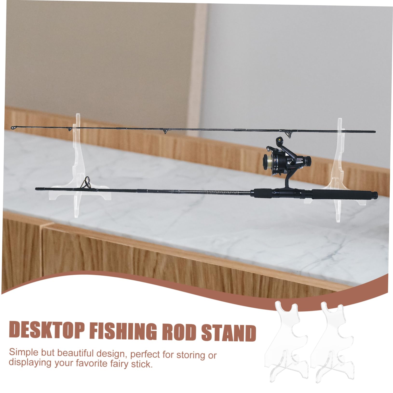 Amazon.com: OHPHCALL 1pair Acrylic Fishing Rod Holder Stand Desktop Display  Rack for Fishing Rods Acrylic Material Space-saving Design for Home and  Garage Use : Sports & Outdoors