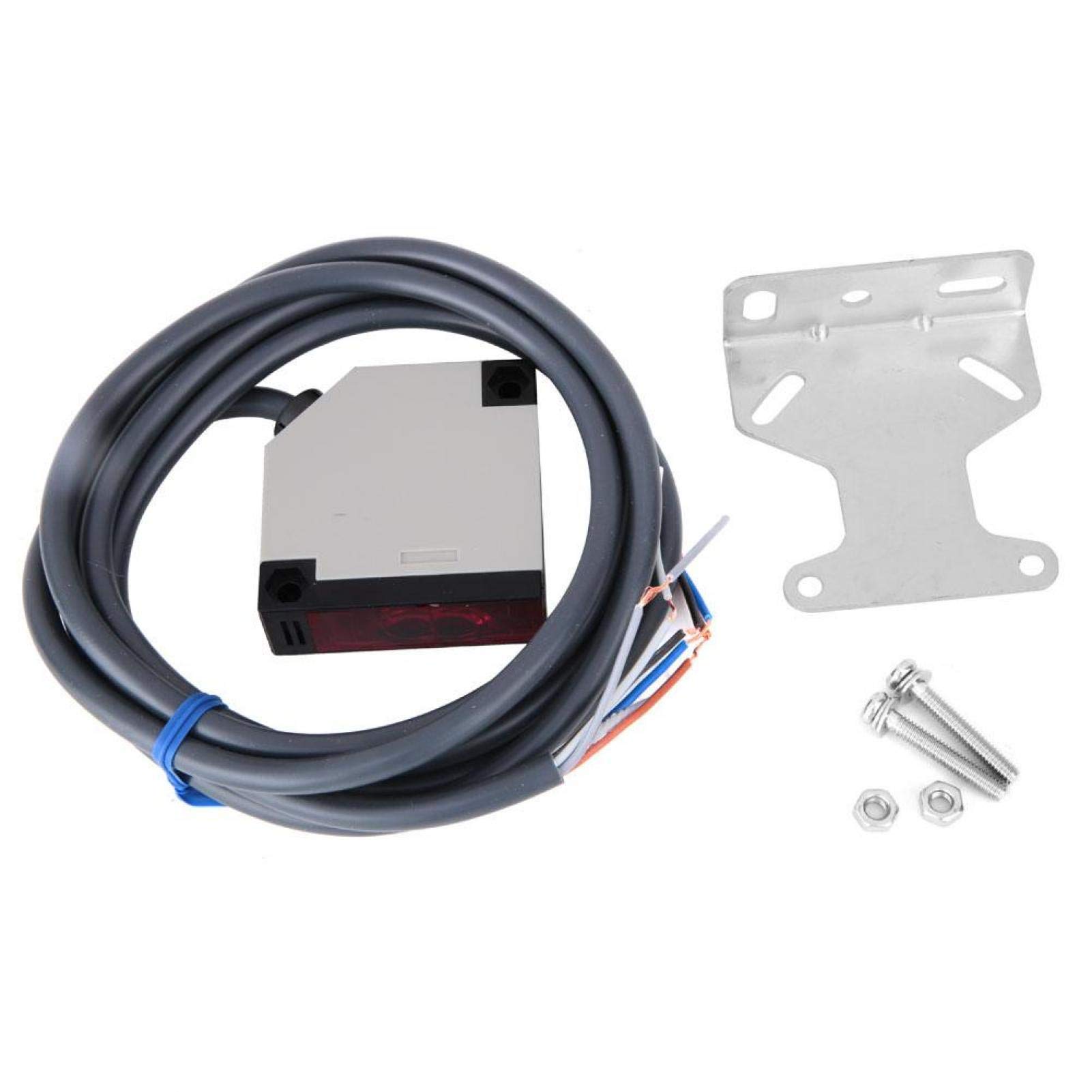 300 mm Empfindlicher Schaltsensor, E3Jk-Ds30M1 IP65 Gehäuse Diffuse Reflexionstyp Optoelektronisch mit feuerfestem ABS-Material für industrielle Automatisierung und Steuerung(DC12-24V)