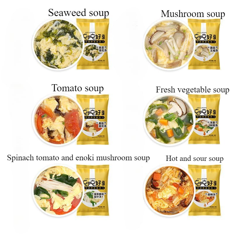 Instant Vegetable Soup,healthy Nutritious Breakfast Soup,Multi-flavored Soups,Side