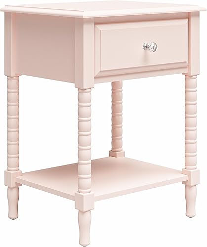 Little Seeds Rowan Valley - Mesita de noche tilo, rosa pálido