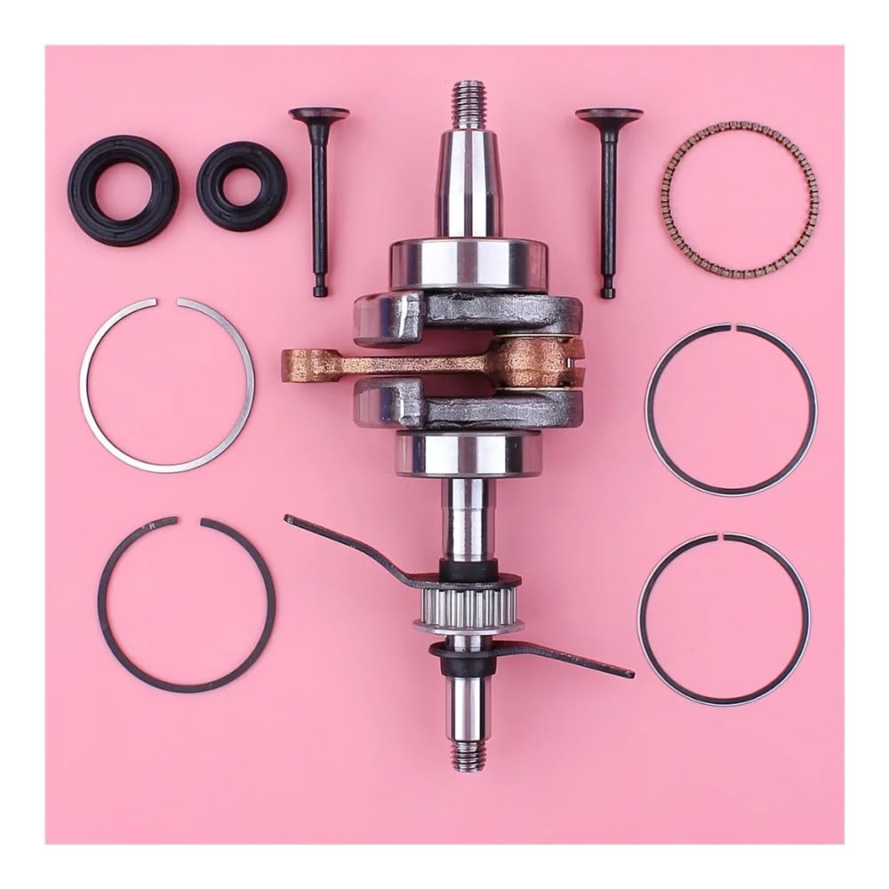 Kit de Juntas de pistón y Sello de Aceite for cigüeñal, Compatible con cortacésped GX35 de 35 CC y Motor pequeño.