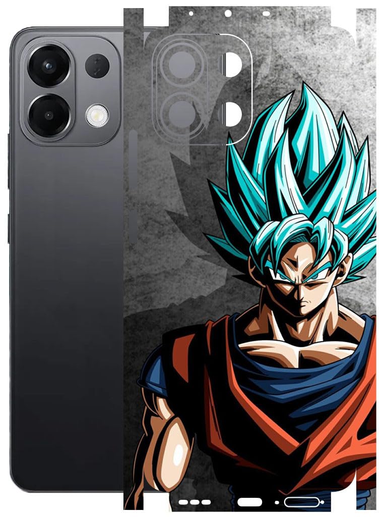 AtOdds Mobile Skin Sticker Wrap | Compatible for Oppo K13 (5G) | Scratchproof Matte Finish | Full Coverage for All Sides & Camera Protection (Anime-4)-image-14