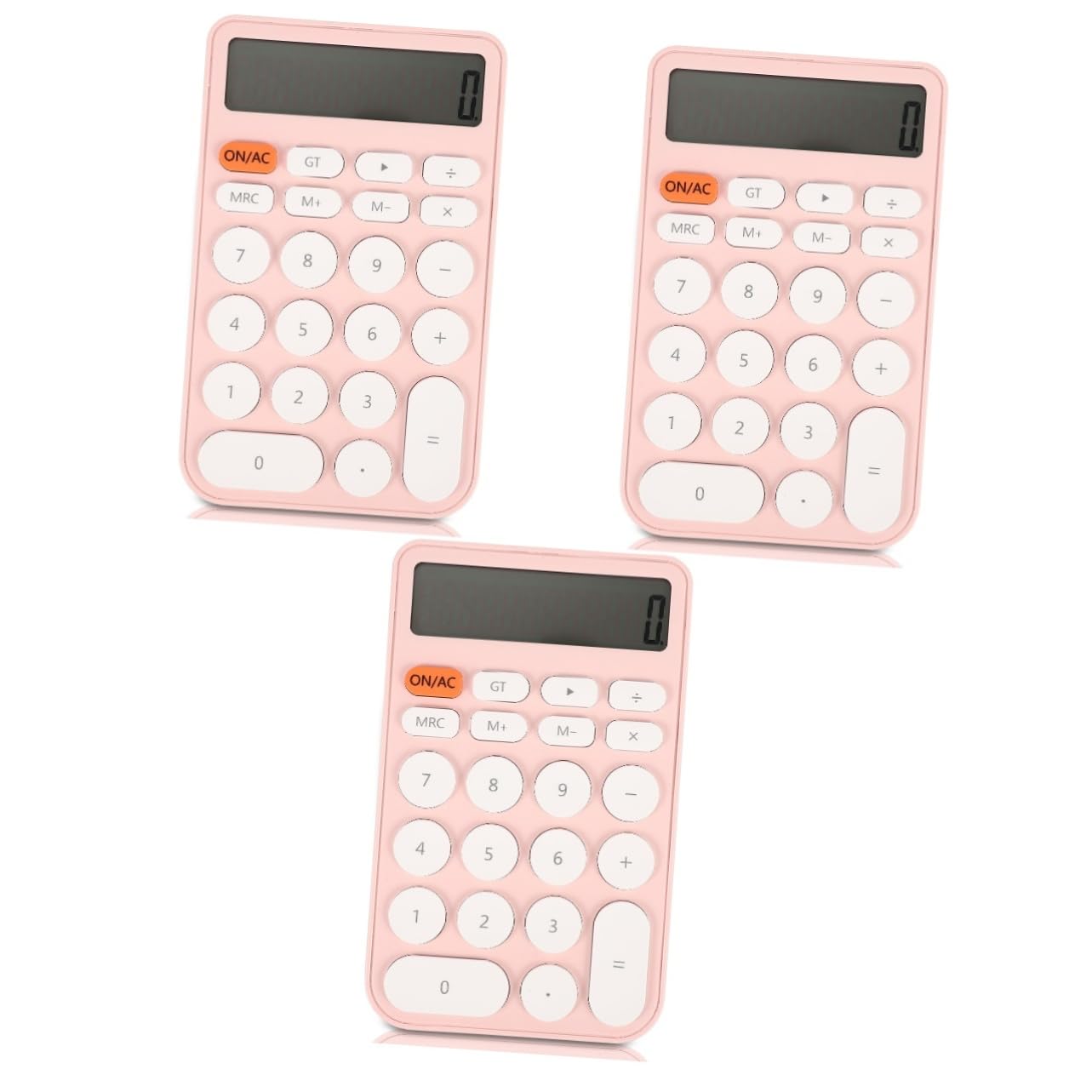 TEHAUX 3piezas Calculadora Portátil Decorativa para Estudiantes Calculadora Funcional De Bolsillo Diseño Colorido y Ligero para Oficina y Uso Escolar