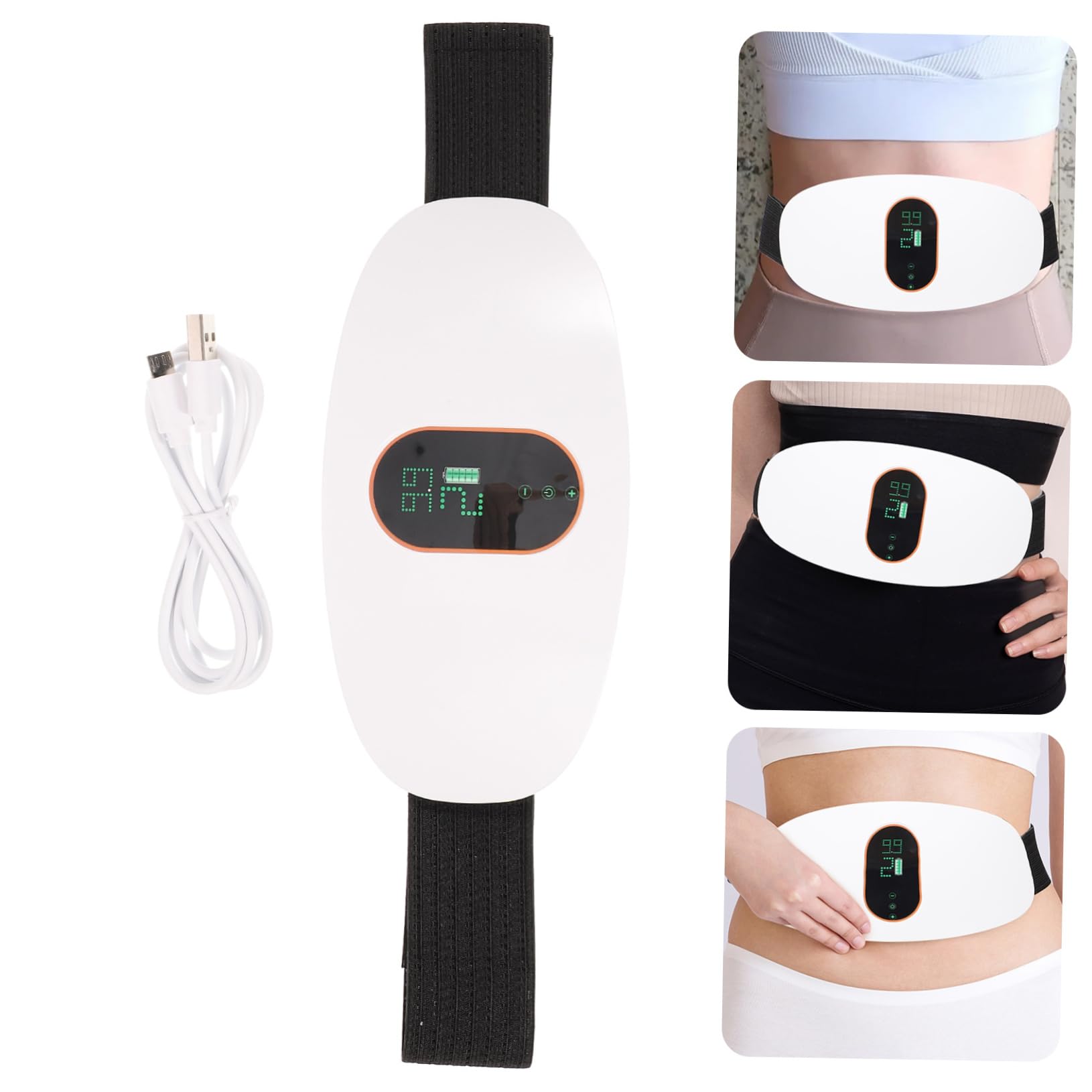 minkissy Ceinture Amincissante Électrique de Massage Abdominal Portable Masseur de Vibrante pour Perdre Graisse Du Ventre et Tonifier Corps