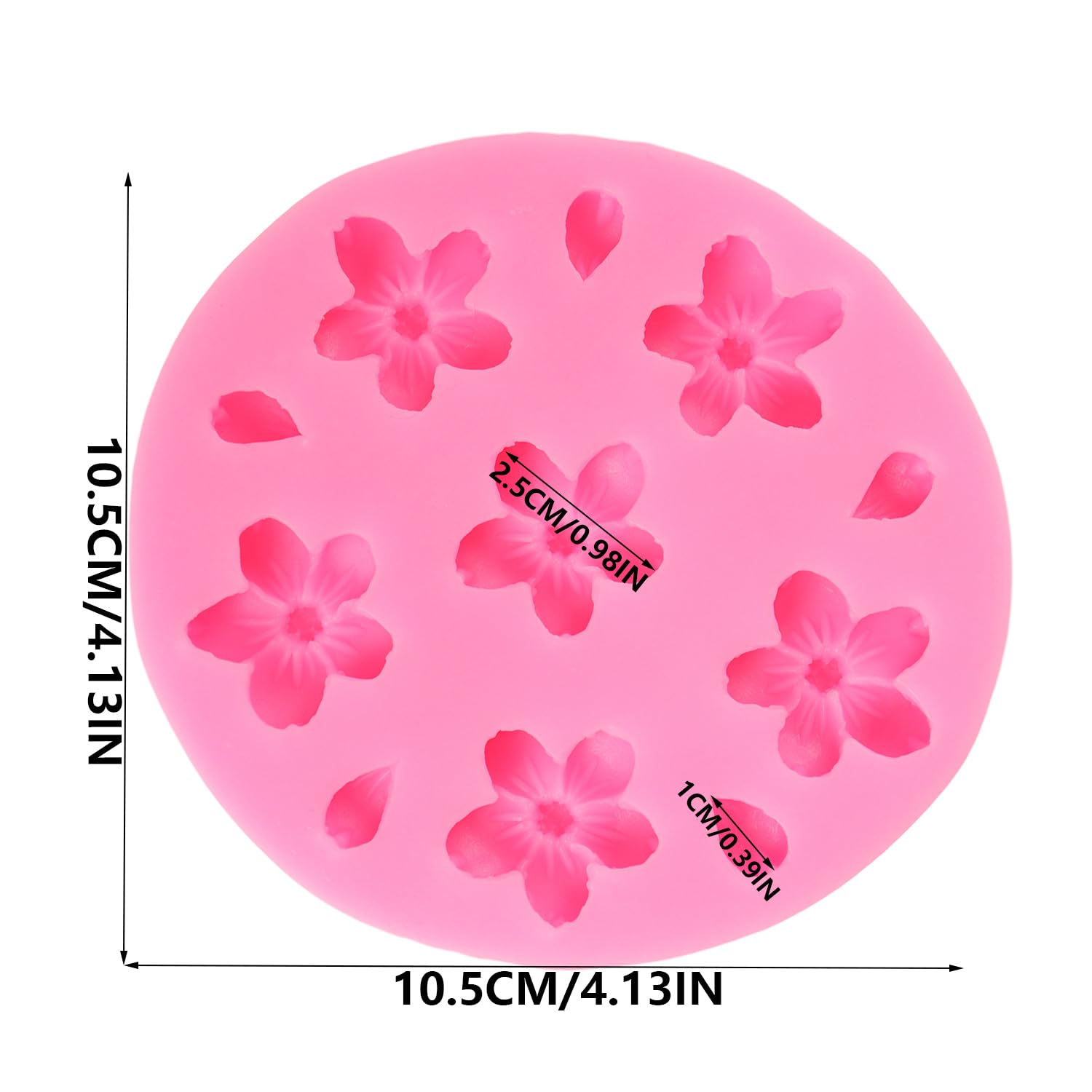 Small Flower Daisy Plum Blossom Candy Cake Decoration DIY Chocolate Biscuit Baking Food Grade