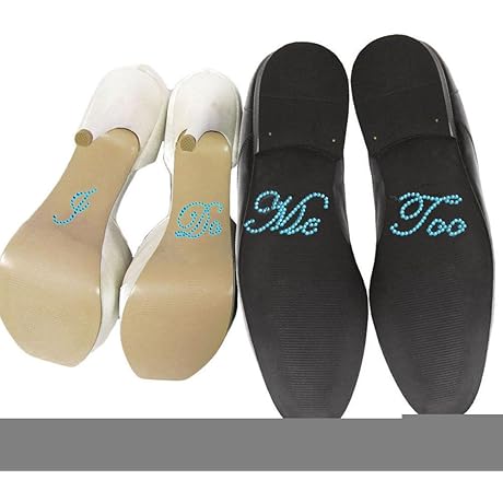 I Do, Me Too Bride & Bridesmaid Stickers for Wedding Shoes