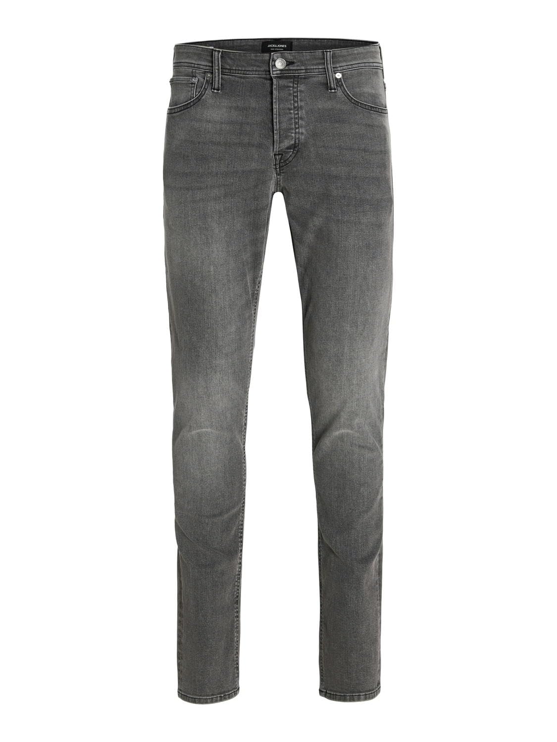 JACK & JONES Male Slim Fit Jeans JJIGLENN JJORIGINAL, Farbe:Grau, Jeans/Hosen Neu:32W / 34L