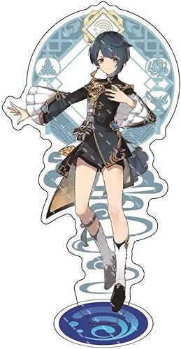 Genshin - Figura de impacto de acrílico, modelo de soporte, colecciones de adornos para fanáticos decorativos (Xingqiu)