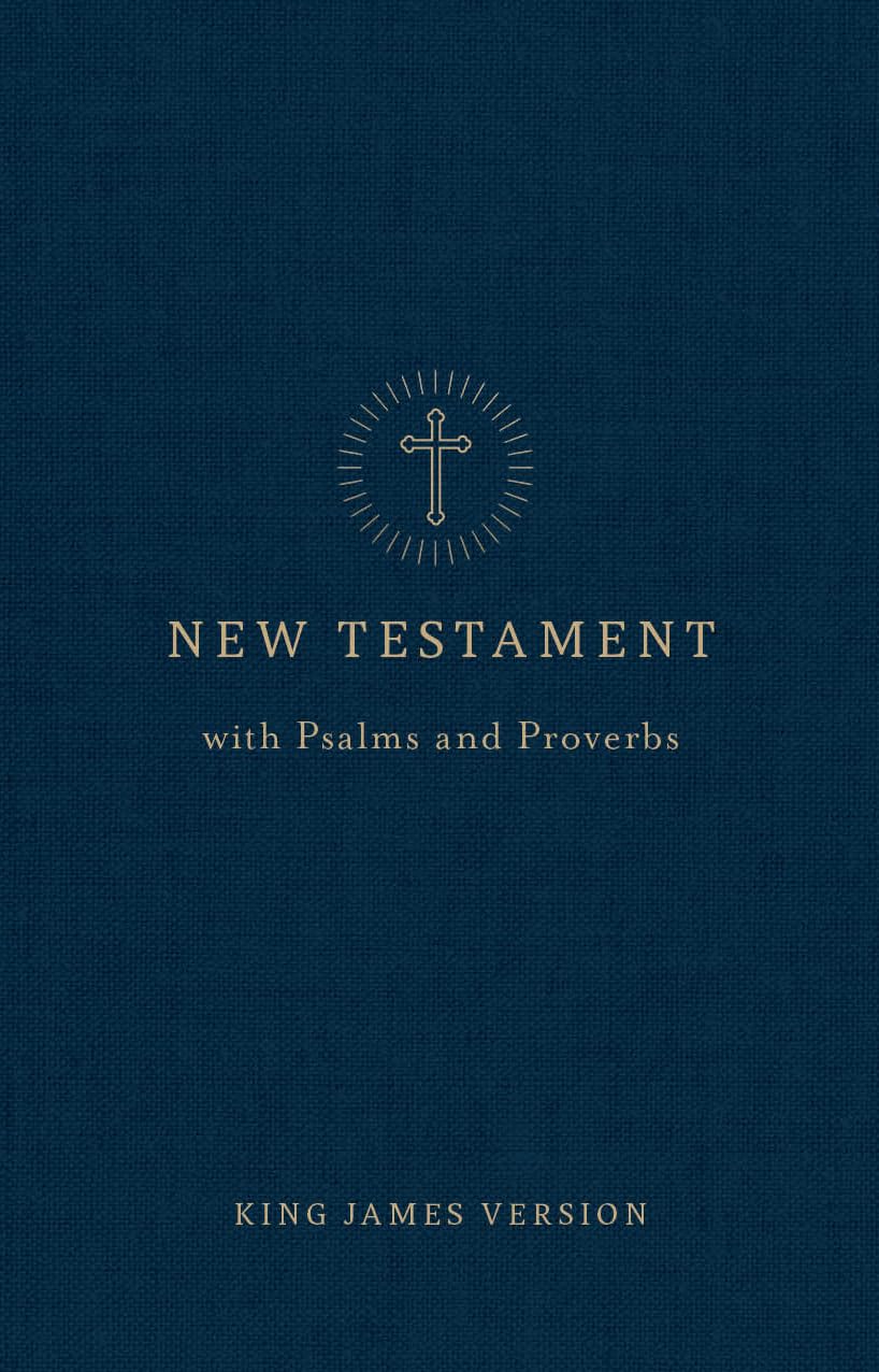 KJV Pocket New Testament with Psalms and Proverbs, Navy Trade Paper