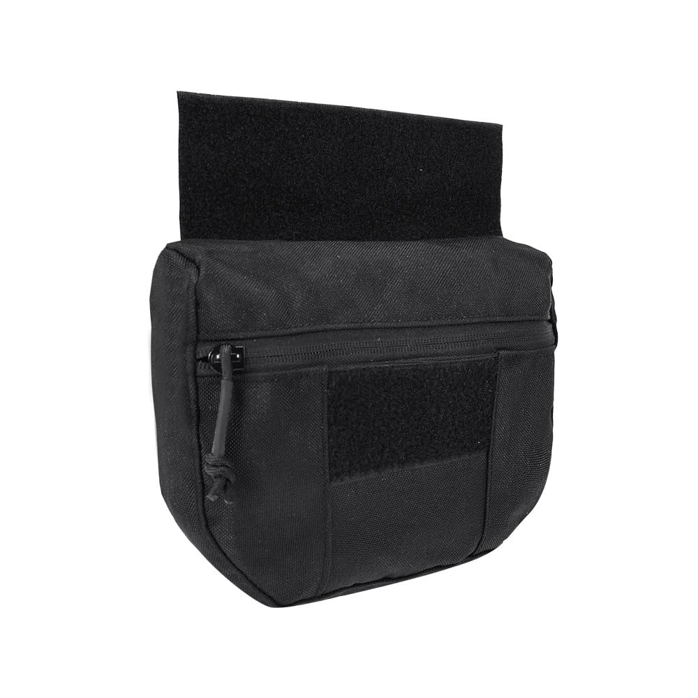 FARMSOLDIER Tactical Utility Pouch with Hook and Loop,Lightweight Tool Bag,EDC Utility Pouch Combat Gear for Tactical,Medical,Combat Training Black