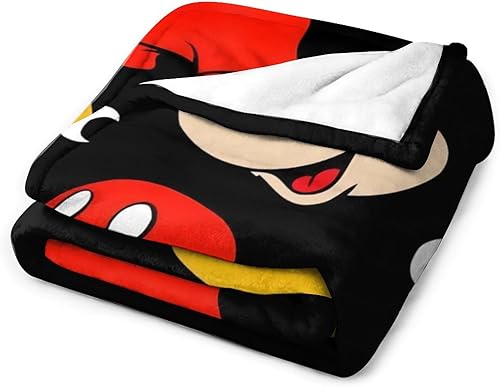 Miniatura 3 de Divertida manta de ratón Mi.ckey de felpa, ultra suave, de franela esponjosa, para todas las estaciones, peso ligero, para sofá, sala de