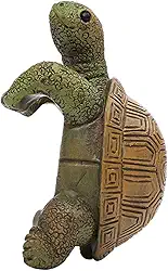 Gralara Vaso de Flores de Tartaruga, Coleção de Ornamentos para Tanque, Presente, Pequena Estátua de Tartaruga Pendurada, Escultura de Jardim para Gramado E P, em Pé