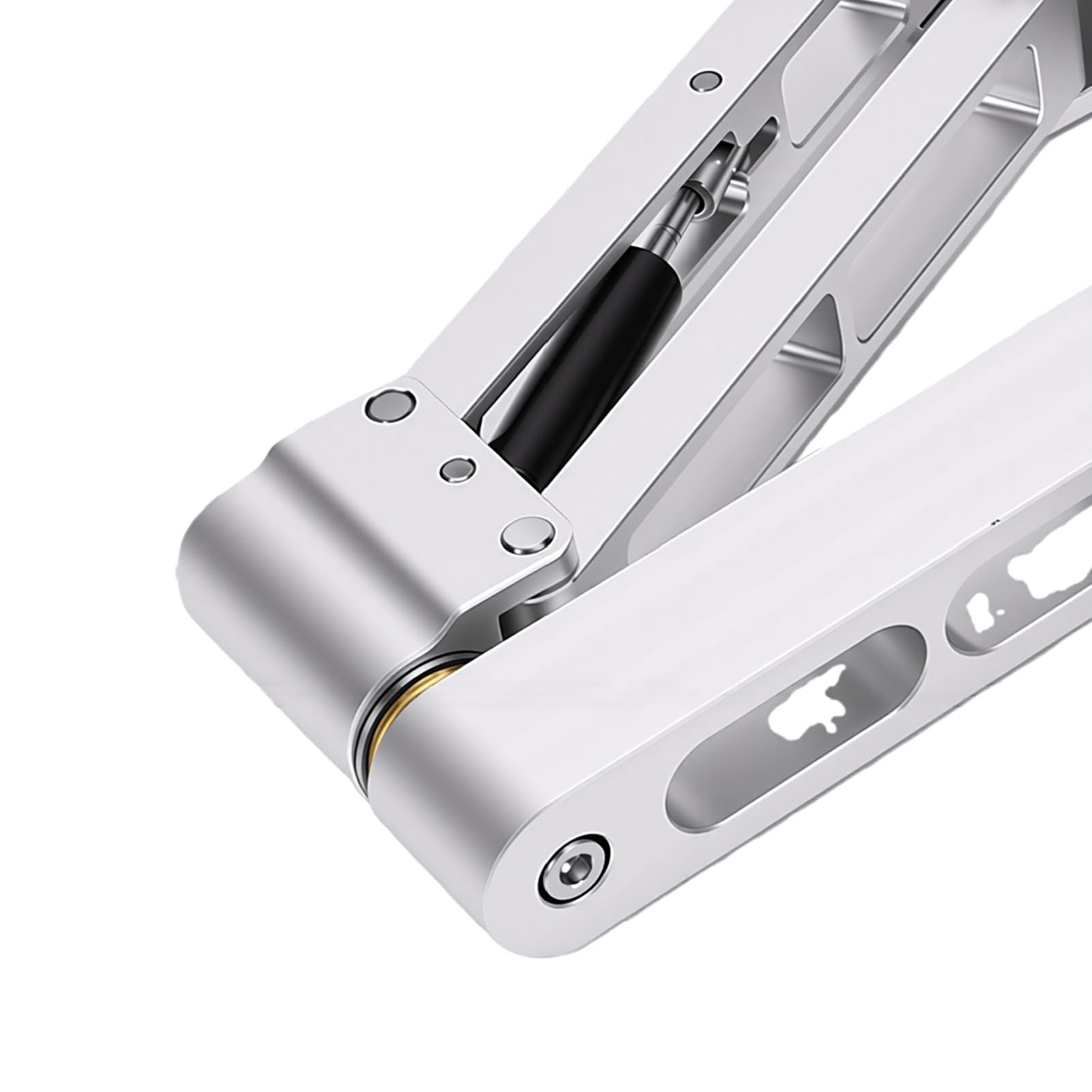 Asixxsix Uchwyt Wiercący 130mm Skok Pionowy Poziomy CNC Stop Aluminium | Pręt Cantileverowy, Anodowane Aluminium CNC, Zacisk Trójzębny 1,5-10 Mm, Mocowanie Podstawy, Wiertarka Ręczna, Projekty CNC