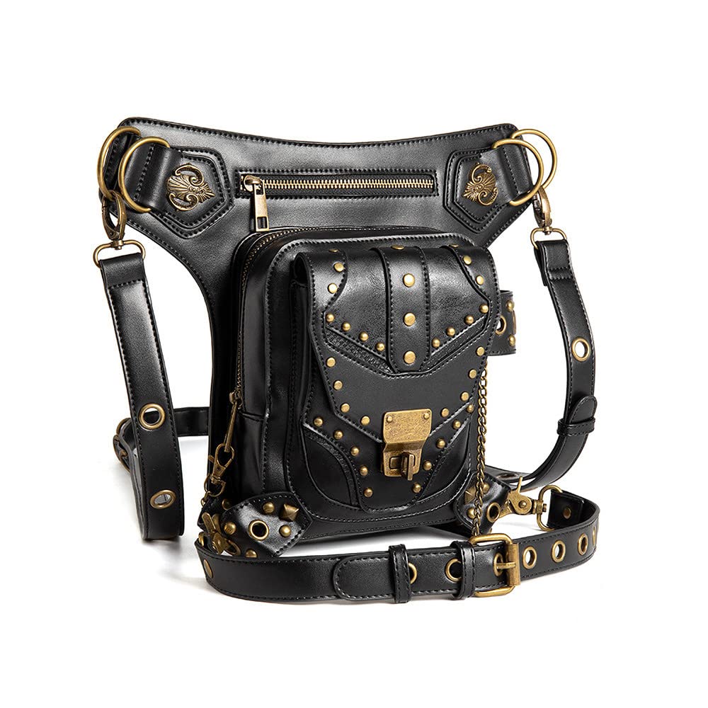 Sac à dos steampunk multi-position mains libres rétro gothique - 8