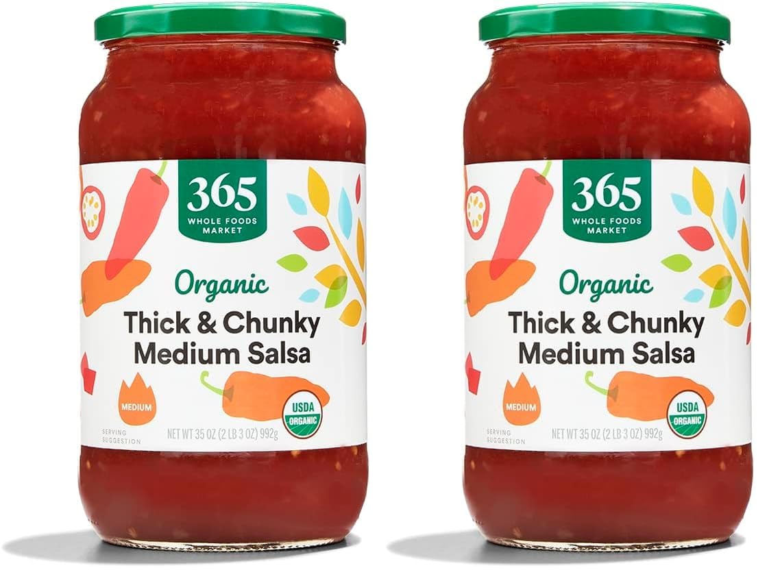 365 by Whole Foods Market, Organic Thick & Chunky Medium Salsa, 35 Ounce (Pack of 2)