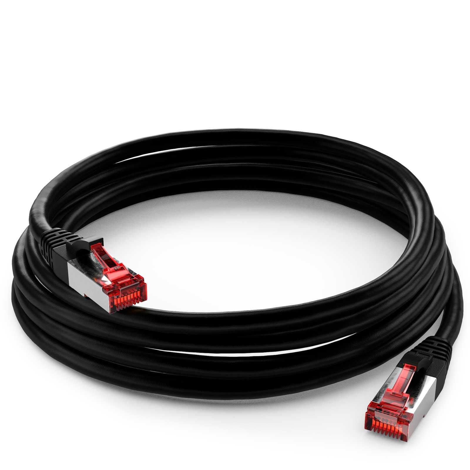 Goobay 68699 CAT 6 kabel krosowy S/FTP (PiMF), czarny