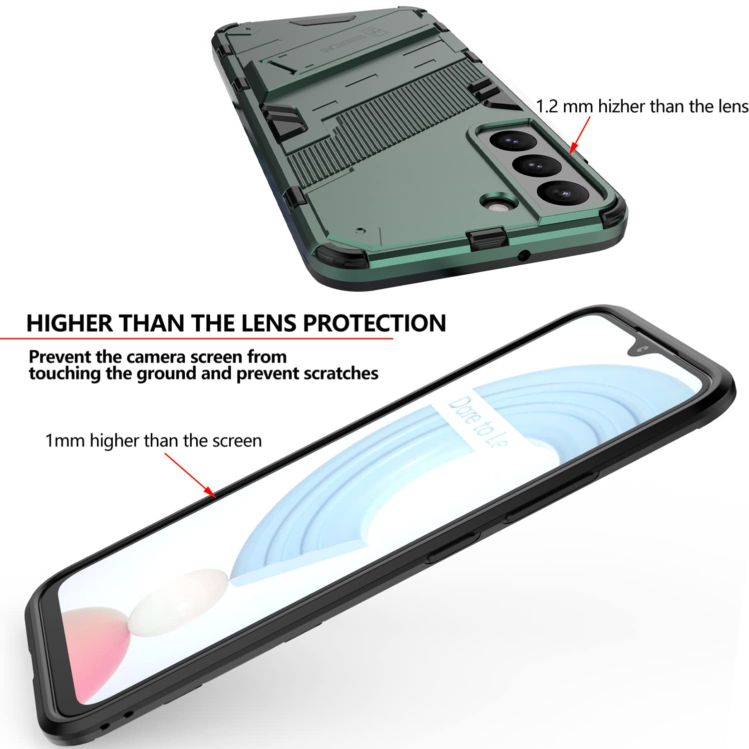 Ysnzaq Custodia per Samsung Galaxy A36 5G, Militare Protettiva Camouflage Design Case con Magnetica Anello Supporto Antiurto Rugged Bumper Custodia per Samsung Galaxy A36-YH Army Green