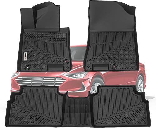 orealtrend Alfombrillas de repuesto para automóvil Hyundai Sonata 2020-2025 (no para modelos AWD e híbrido), resistentes para todo tipo de clima,