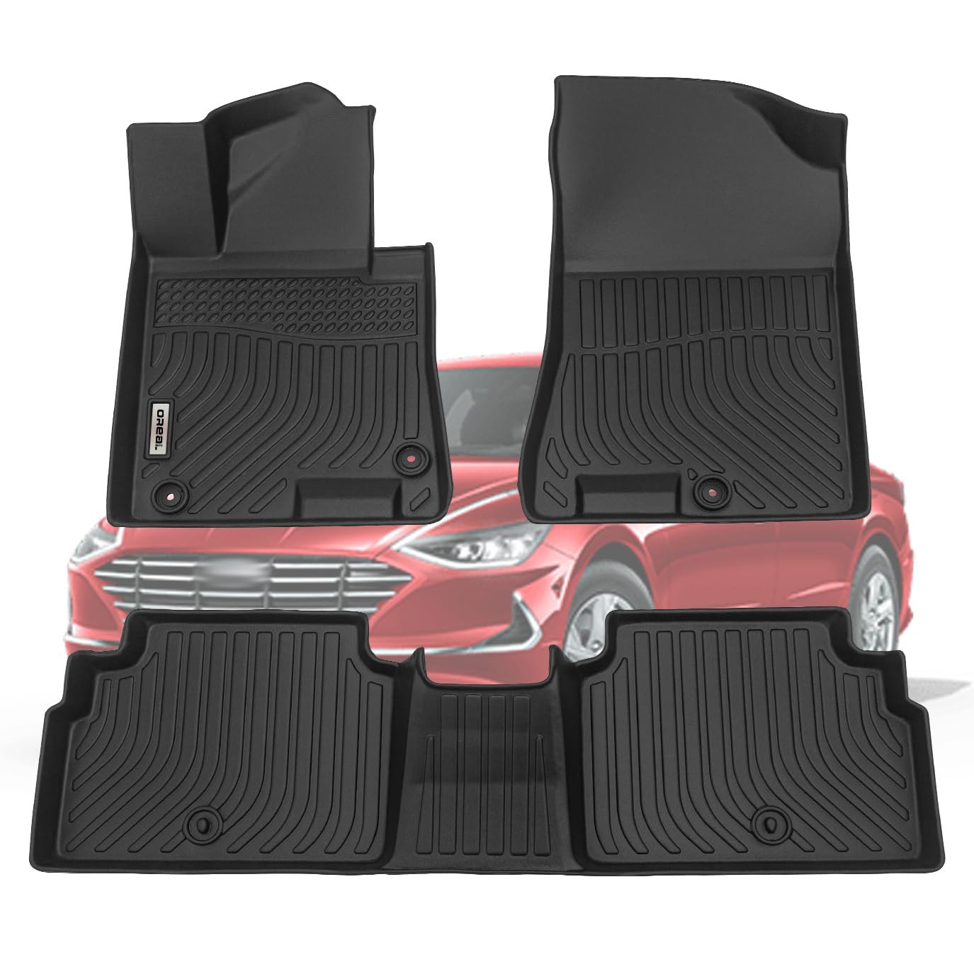 orealtrend Car Mats Replacement for Floor Liners Hyundai Sonata 2020-2025 Not for AWD Hybrid Model Heavy Duty All