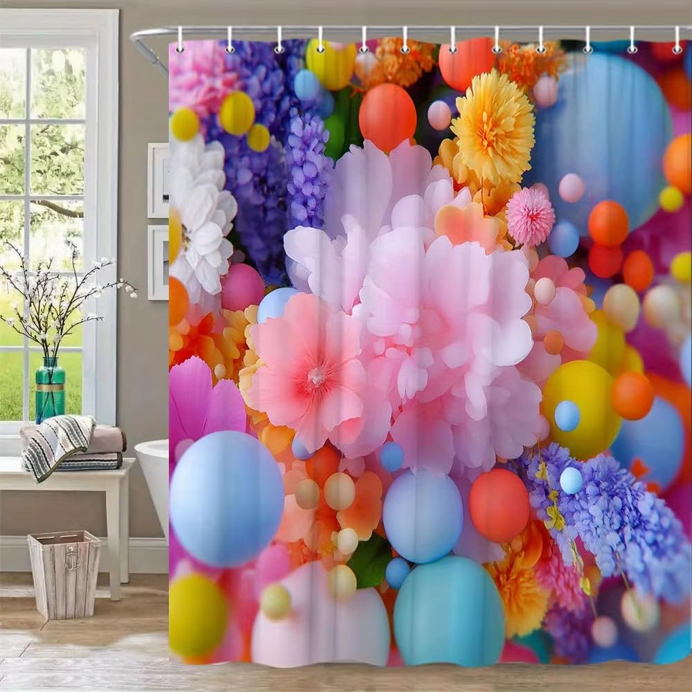 Rideau de douche imperméable anti-moisissure grand format pour baignoire propre