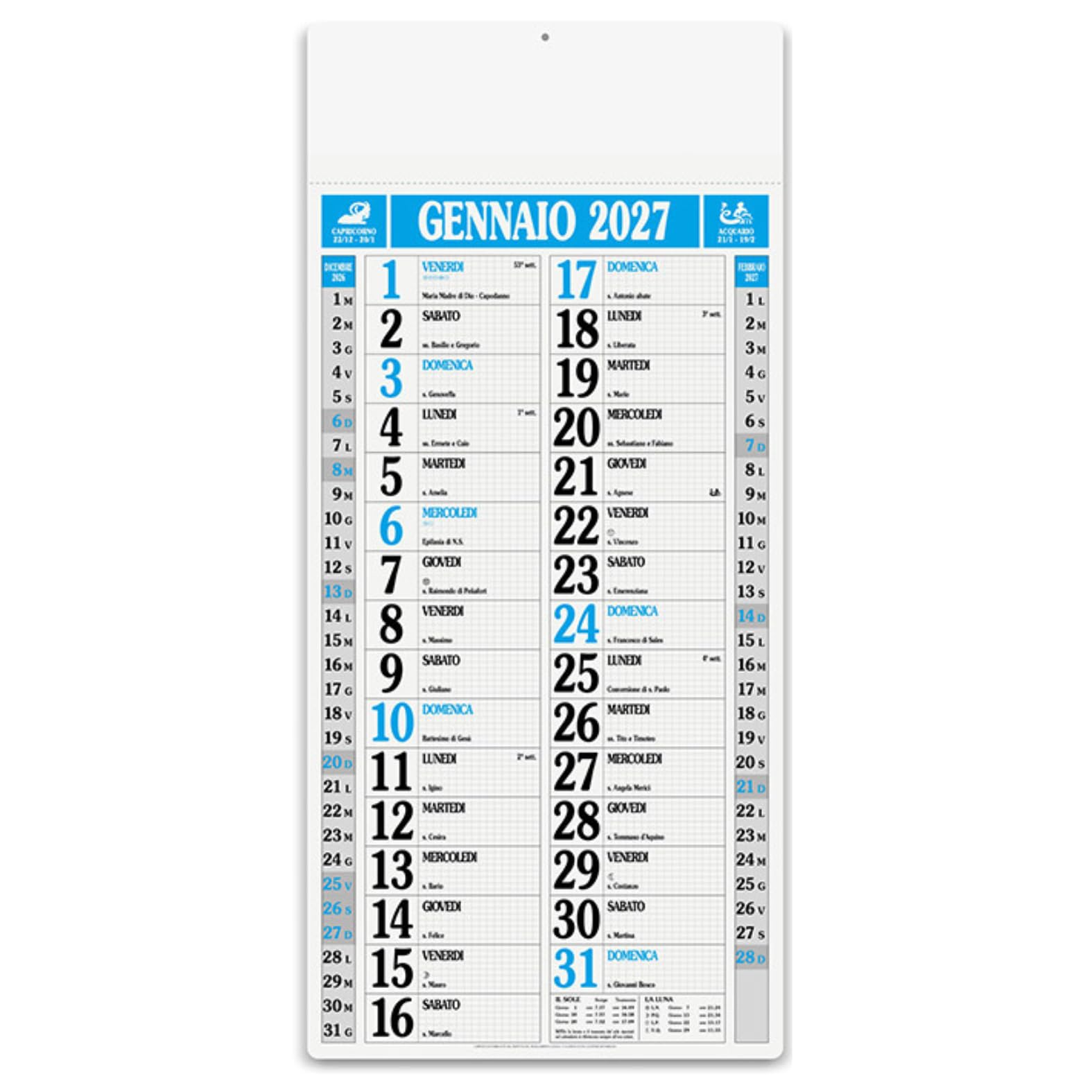 Calendari Personalizzati 2027 in Stock da 50 Pezzi Olandesi Grandi da Muro Notes Retro per Gadget Pubblicitari di Fine Anno e come Omaggio per i Clienti o Regali Aziendali | PA523