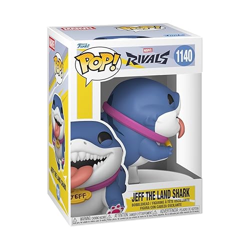 Funko Pop! Games: Marvel Rivals - Jeff The Land Shark - Collectable Vinyl Figure - Gift Idea - Official Merchandise - Toys for Kids & Adults - Video Games Fans
