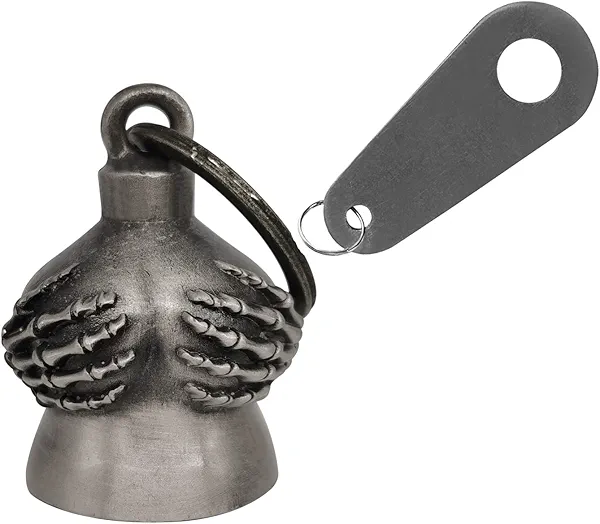 Motorcycle Bell with Hanger for Biker, Good Luck Biker Bells & Motorcycle Accessories, Keychain Luck Bell