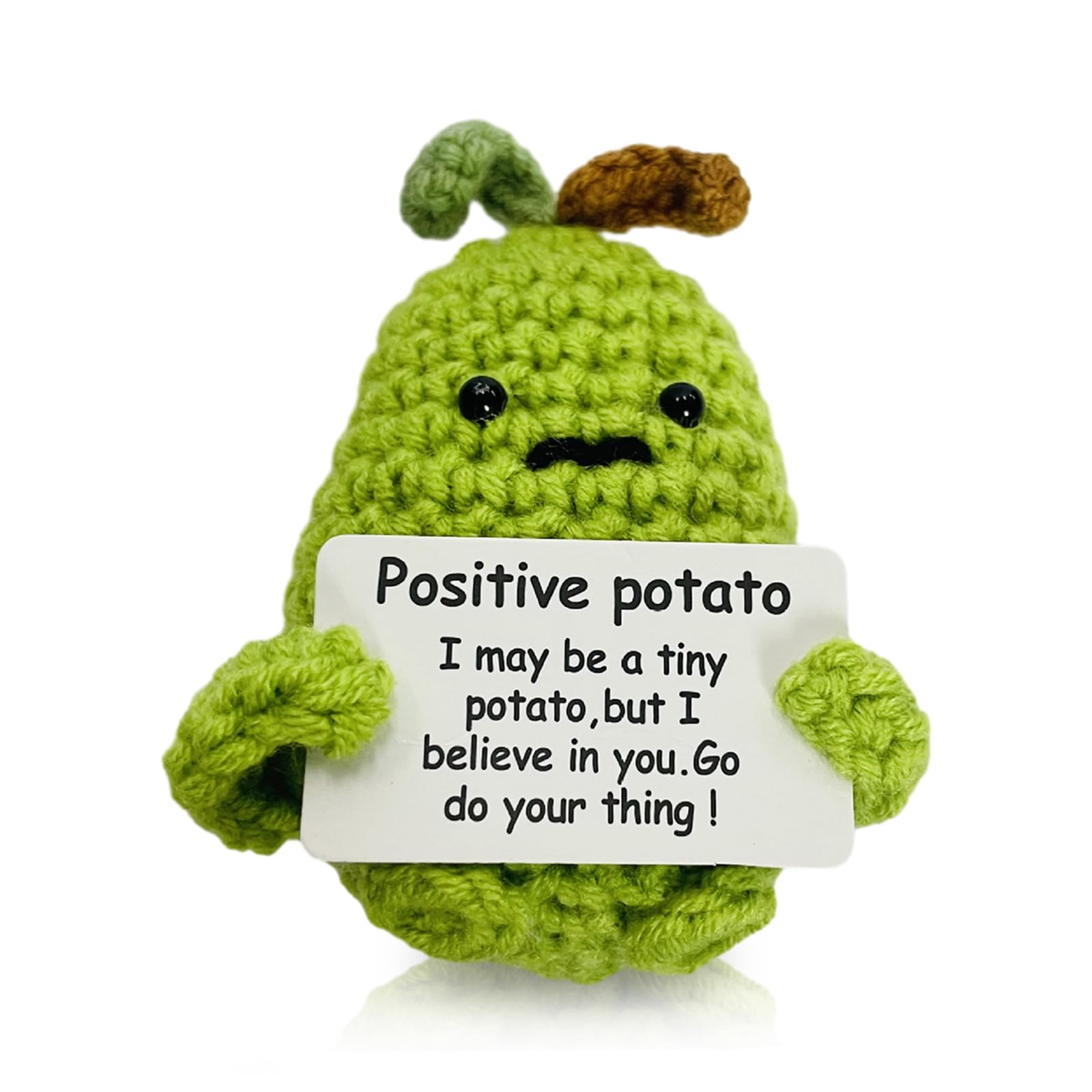TacinoPositive Potato Pocket Hug Gift, Knitting Wool Potato Doll, Courage Gift, , Funny Gift for Boyfriend, Girlfriend, Family, Boyfriend, Patient