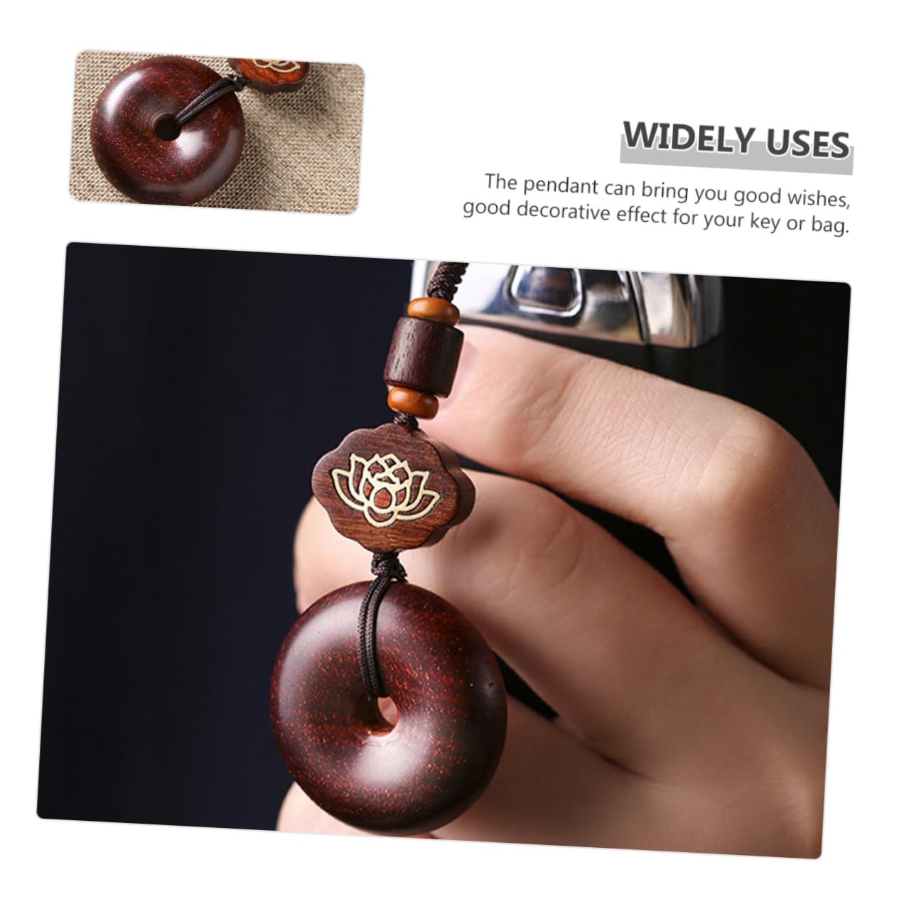 SOIMISS 4stücke Vintage Holz Schlüsselanhänger Im Antiken Stil Handgefertigt Aus Hochwertigem Rosenholz Als Autokeychain Oder Taschenanhänger Für Freunde Und Familie