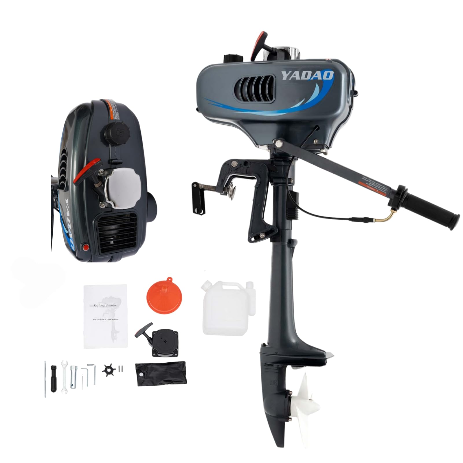Motor fueraborda de 2 tiempos 3,5 CV refrigerado por agua con sistema CDI,motor fueraborda,motor fueraborda electrico