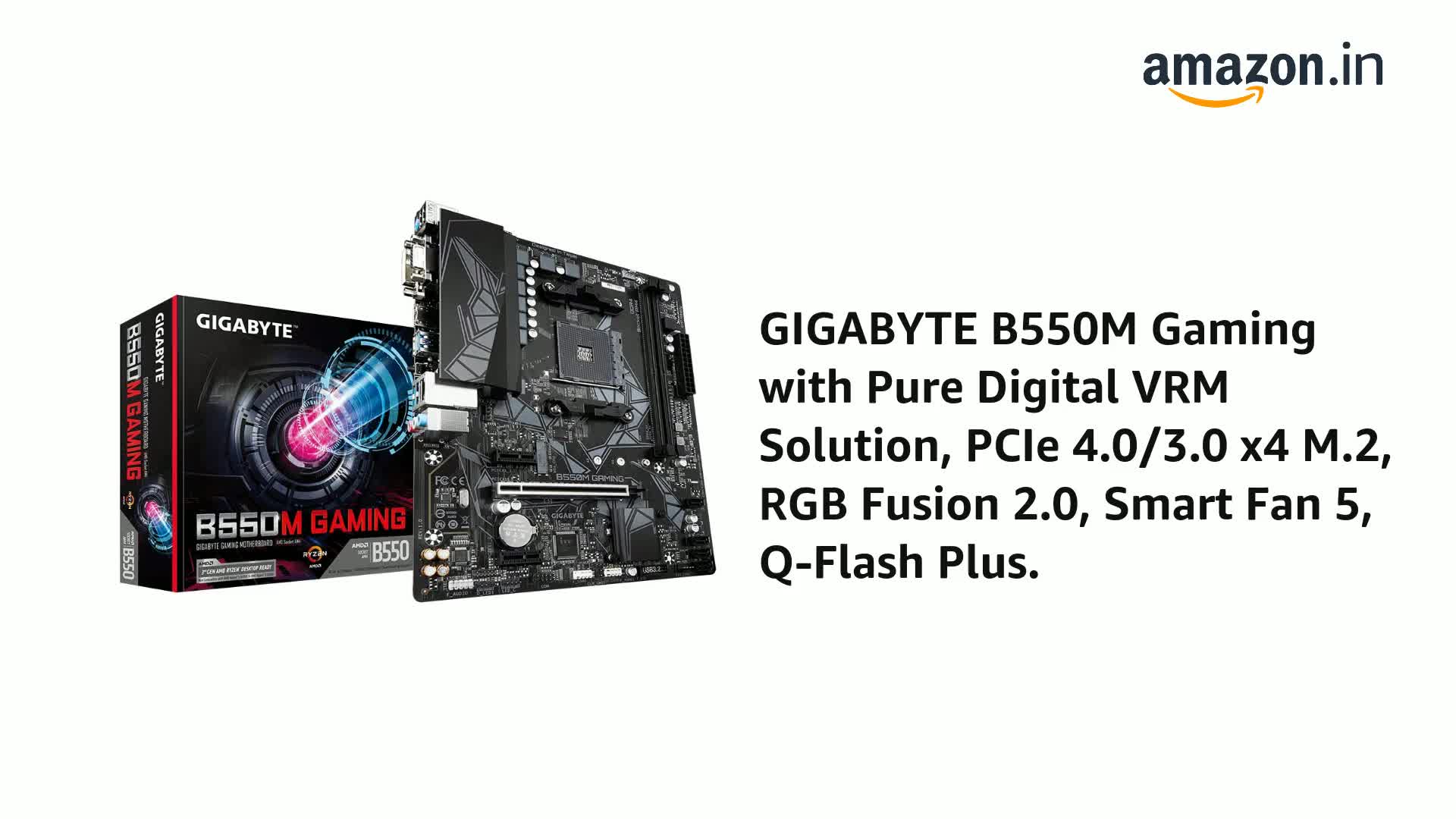 Amazon.in: Buy GIGABYTE B550M Gaming with Pure Digital VRM
