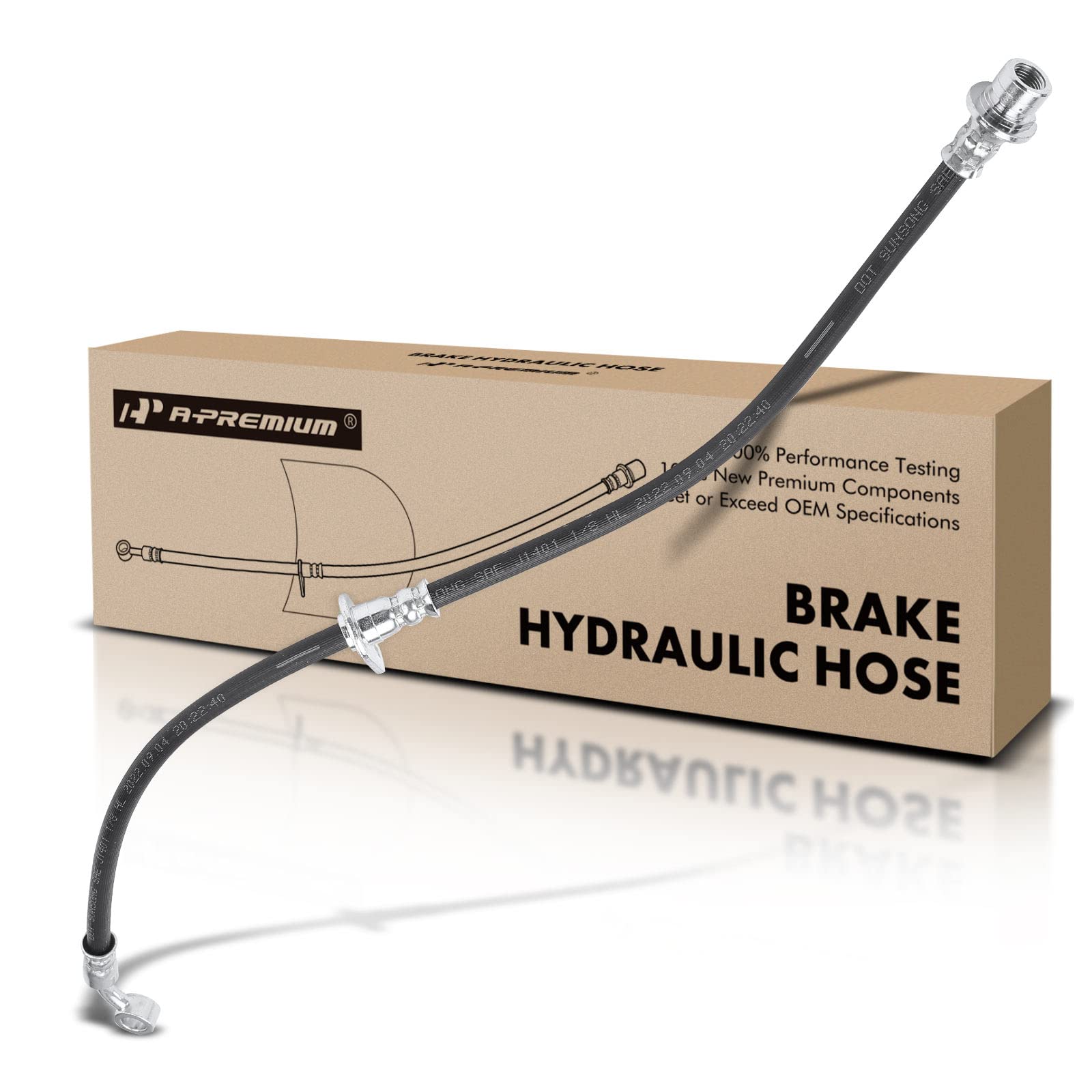A-Premium Brake Hydraulic Hose Replacement for Honda Civic 2001-2005 Acura El Front Right