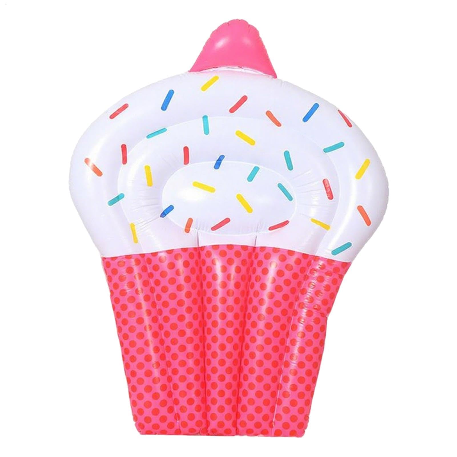 Galleggianti gonfiabili per piscina, a forma di torta, galleggianti gonfiabili per piscina, per adulti, per feste all'aperto, cortile, giardino, prendere il sole, mare e