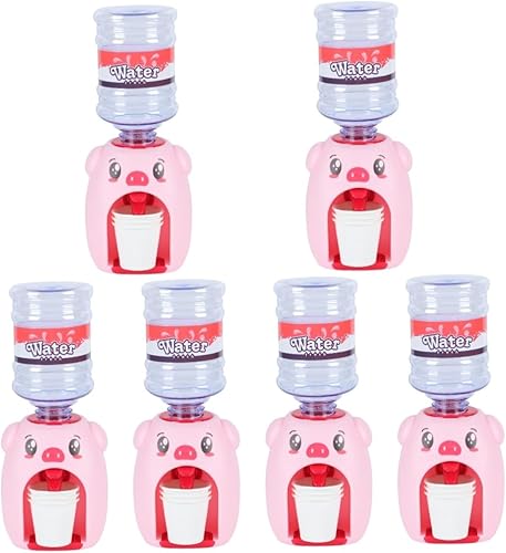 ERINGOGO 6pcs Simulation Water Dispenser Childrens Toys Childrens Toys Toddler Toy Miniature Life Play Scene Model Drinking Fountain Mini Water