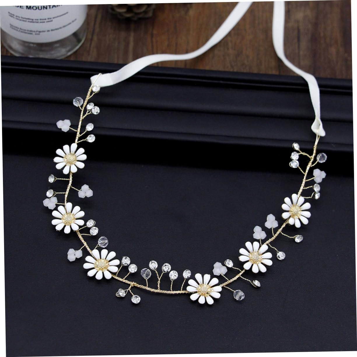 Amazon.com : Didiseaon Crystal Daisy Flower Headband  display picture 2